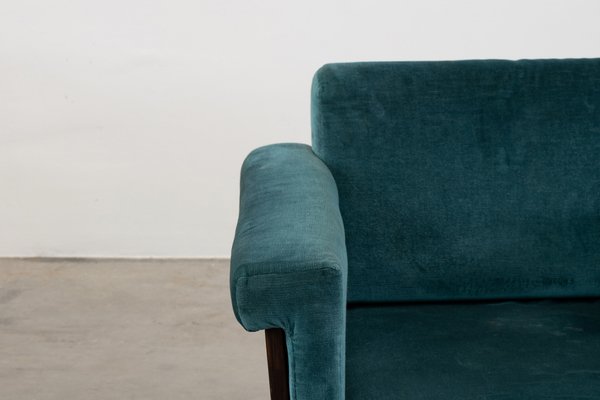 Canada Armchair in Velvet by Ettore Sottsass for Poltronova, 1950s-IVC-1422556