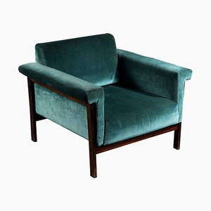 Canada Armchair in Velvet by Ettore Sottsass for Poltronova, 1950s-IVC-1422556