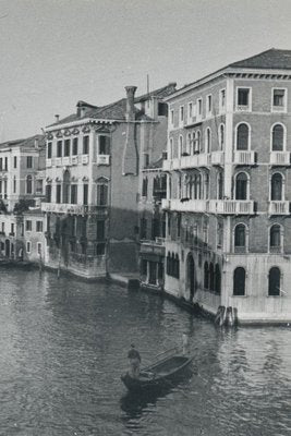 Canal, Italy, 1950s, Black & White Photograph-DYV-1236148