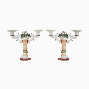 Candelabras in Ceramic from Bassano, 1970s, Set of 2-KNM-935183