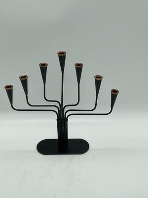 Candelholders by Gunnar Ander for Ystad Metall, 1970s, Set of 3-ZQM-1732008