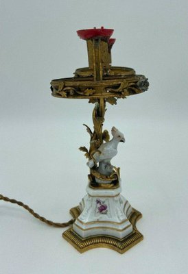 Candleholder in Porcelain and Bronze from Maison Bointaburet Boin Taburet Paris-QKG-1331559