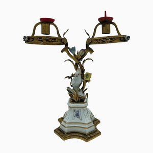 Candleholder in Porcelain and Bronze from Maison Bointaburet Boin Taburet Paris-QKG-1331559