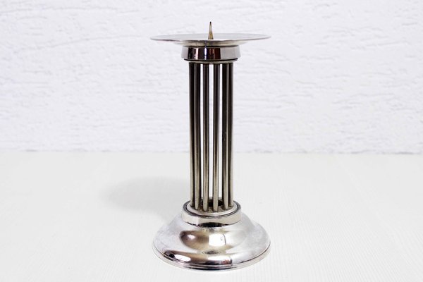 Candleholder in Silver Metal, 1970s-BQF-1822673