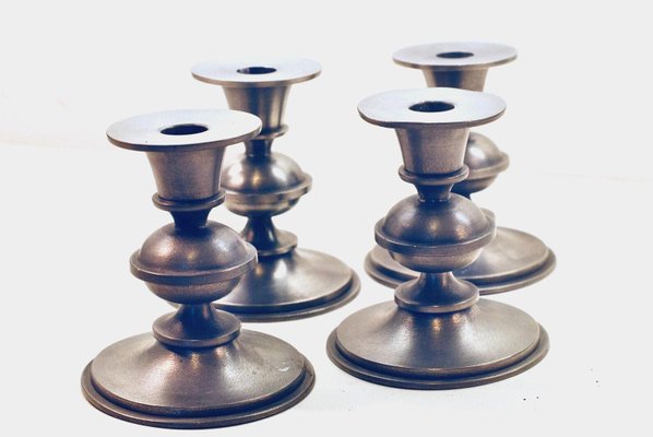 Candleholders by Edvin Ollers for Schreuder & Olsson, Set of 4-HYQ-1226348