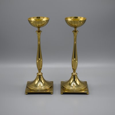 Candleholders by Gunnar Ander for Ystad Metal, Sweden, 1950s-RNM-1427599