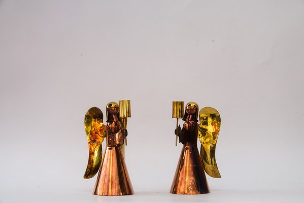 Candleholders in Angel Shape, Vienna, 1950s, Set of 2-SPD-1794522