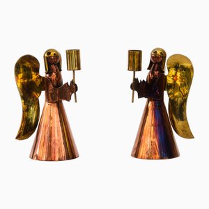 Candleholders in Angel Shape, Vienna, 1950s, Set of 2-SPD-1794522