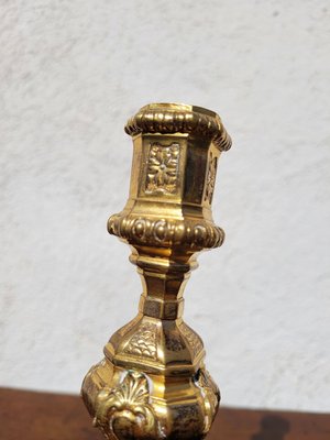 Candleholders in Mercury-Gilt Bronze, Set of 2-SYQ-2041813