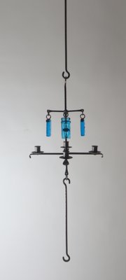 Candlestick Chandelier attributed to Gunnar Ander for Ystad Gunnar Ander, 1970s-ESB-1409253