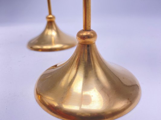 Candlesticks in Brass, Sweden, 1960s, Set of 3-UR-1096059