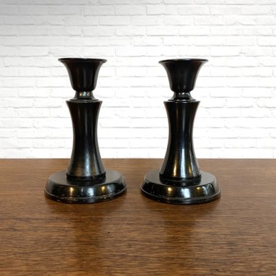 Candlesticks Number 11 by Carl Malmsten for Liljeholmens Stearinfabrik, Sweden, 1920s, Set of 2-LIV-1794771