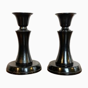 Candlesticks Number 11 by Carl Malmsten for Liljeholmens Stearinfabrik, Sweden, 1920s, Set of 2-LIV-1794771