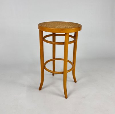 Cane and Bentwood Barstool, Austria, 1940s-RMX-1801069