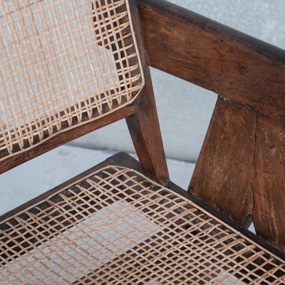 Cane and Teak Office Chair by Pierre Jeanneret-JRP-1137398