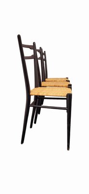 Cane Chairs in the style of Gio Ponti, Set of 3-LDW-1813625