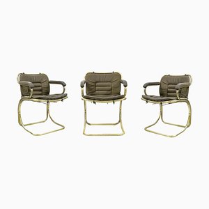 Cantilever Chairs by Gastone Rinaldi, Mid-20th-Century, Set of 3-ZCI-1241491