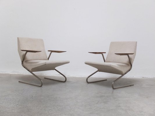 Cantilever Chairs by Georges Van Rijck for Beaufort, 1960s, Set of 2-MHV-2036588