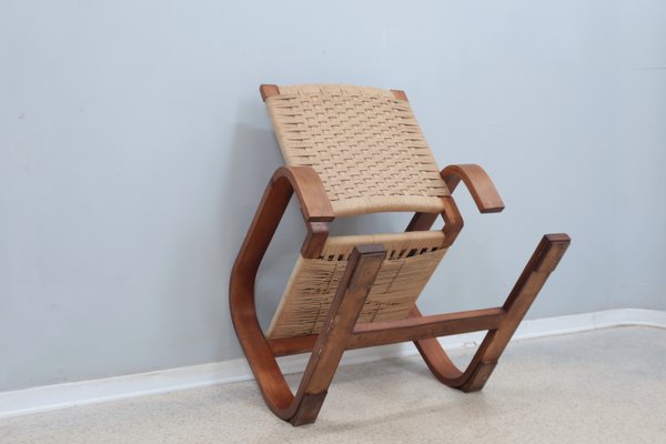 Cantilever Lounge Chair attributed to Giuseppe Pagano, 1940s-ZQ-2040502