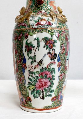 Canton Porcelain Vases, China, Late 19th Century, Set of 2-RVK-984279