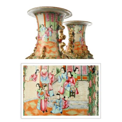 Canton Vases, Set of 2-NQ-886018