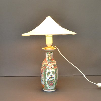 Cantonese Rose Porcelain Table Lamp-AOU-1697963