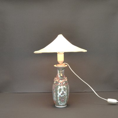 Cantonese Rose Porcelain Table Lamp-AOU-1697963