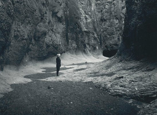 Canyon, Person, USA, 1960s, Black & White Photograph-DYV-1245445