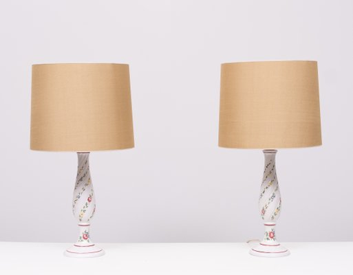 Capodimonte Ceramic Italian Table Lamps, 1960s, Set of 2-GCG-2032338