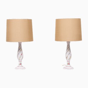 Capodimonte Ceramic Italian Table Lamps, 1960s, Set of 2-GCG-2032338