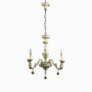 Capodimonte Chandelier, Italy, 1950s-RAQ-1360591