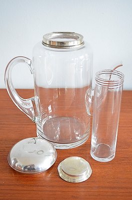 Carafe Cold Duck with Silver Mount, 1960s-OV-1056545