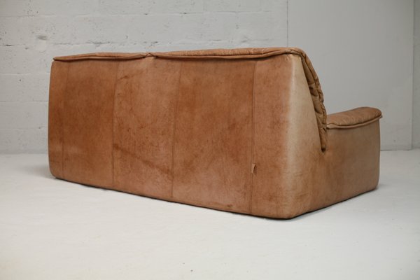 Caramel Leather 3-Seat Sofa from Cinna, 1970s-MAO-1299923