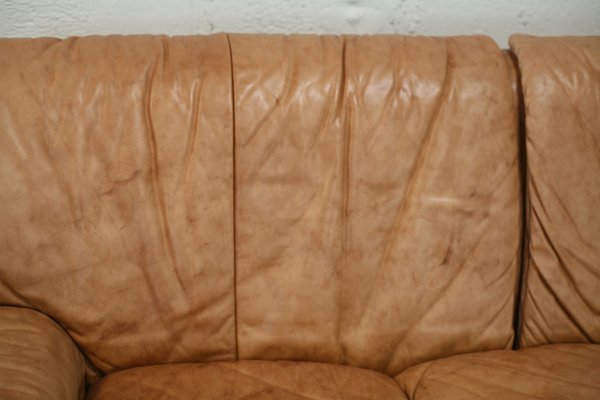 Caramel Leather 3-Seat Sofa from Cinna, 1970s-MAO-1299923