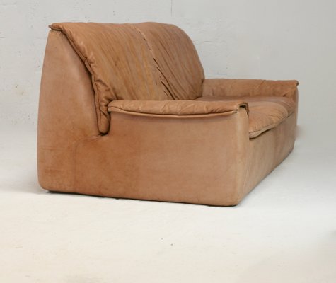 Caramel Leather 3-Seat Sofa from Cinna, 1970s-MAO-1299923