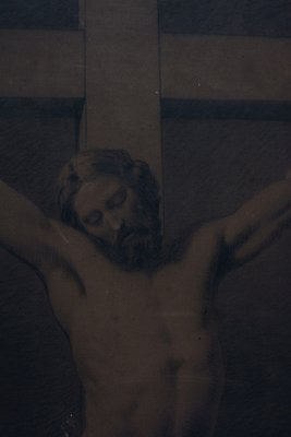 Carcone and Biacca, Christ on the Cross, 1890s, Charcoal & Pencil & Paper-VHF-1775212