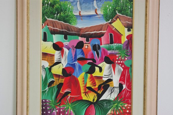 Caribbean Framed Painting, 2000s-KNM-901100