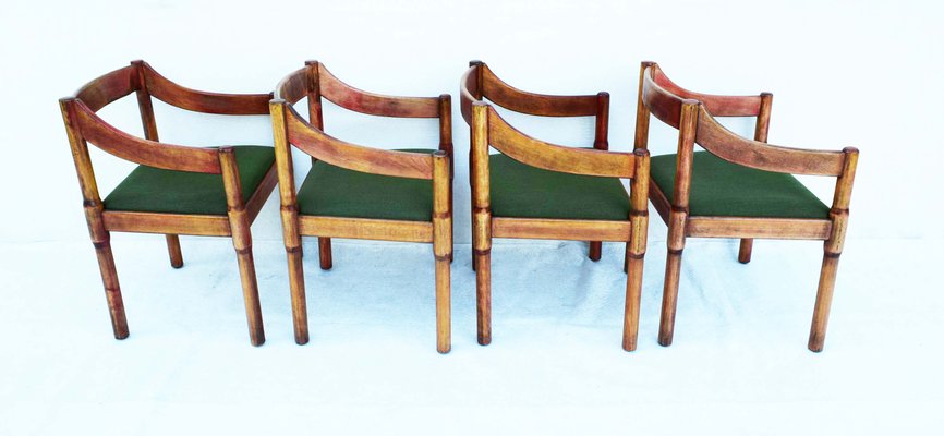 Carimate Armchairs attributed to Vico Magistretti, Italy, 1961, Set of 4-WF-1438629