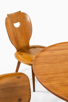 Carl Malmsten Seating Group by Carl Malmsten for Svensk Fur, 1950s, Set of 7-SC-774540