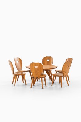 Carl Malmsten Seating Group by Carl Malmsten for Svensk Fur, 1950s, Set of 7-SC-774540