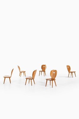 Carl Malmsten Seating Group by Carl Malmsten for Svensk Fur, 1950s, Set of 7-SC-774540