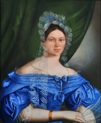 Carl Wieland, Portrait of a Woman, 1836, 1800s, Pastel-QOR-2017420