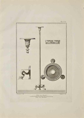 Carlo Cataneo, Ancient Roman Artifacts, Etching, 18th Century-ZCI-1453304