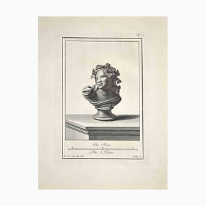 Carlo Nolli, Ancient Roman Bust, Original Etching, Late 18th-Century-ZCI-972030