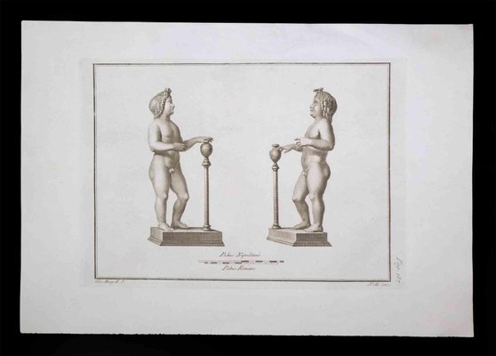 Carlo Nolli, Ancient Roman Statue, Original Etching, 18th Century-ZCI-1379420