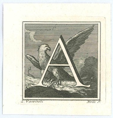 Carlo Nolli, Antiquities of Herculaneum, Alphabet A, Etching, 18th-Century-ZCI-1216703