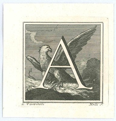 Carlo Nolli, Antiquities of Herculaneum: Letter A, Etching, 18th Century-ZCI-1758901