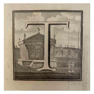 Carlo Nolli, Antiquities of Herculaneum: Letter of the Alphabet T, Etching, 18th Century-ZCI-2024907