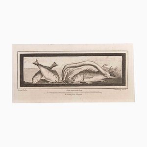 Carlo Oraty, Decoration with Animals, Etching, 18th Century-ZCI-1760640