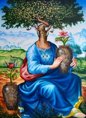 Carlos Sablon, La Jardinière, 2024, Acrylic on Canvas-CHG-2037376